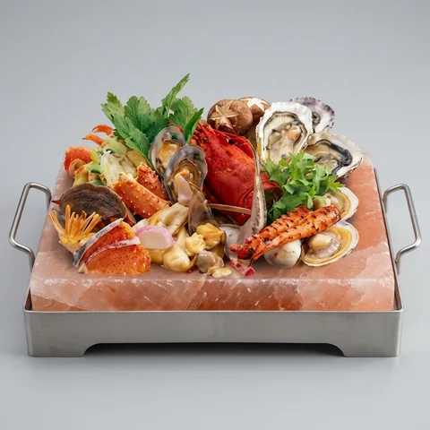 Salt Tile with Stainless Steel Holder (Style 2)