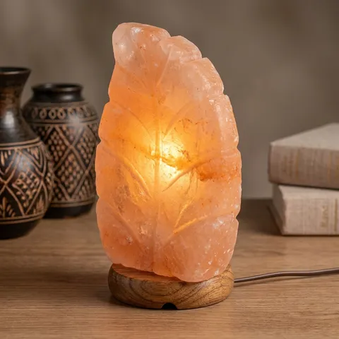 Leaf Salt Lamp, view 2