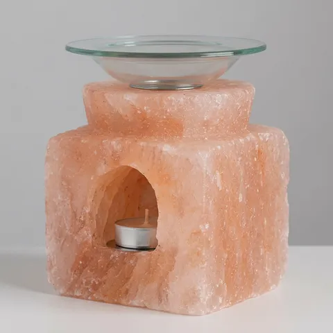 Glass Burner with Cube Candle, view 2