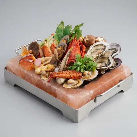 Salt Tile with Stainless Steel Holder (Style 2), view 2