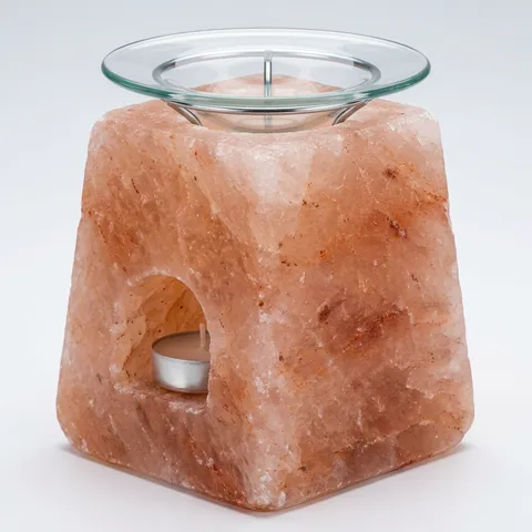 Cube Candle with Glass Burner, view 2