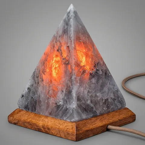 Pyramid Salt Lamp, view 2