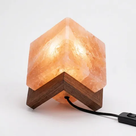 Cube Salt Lamp, view 2