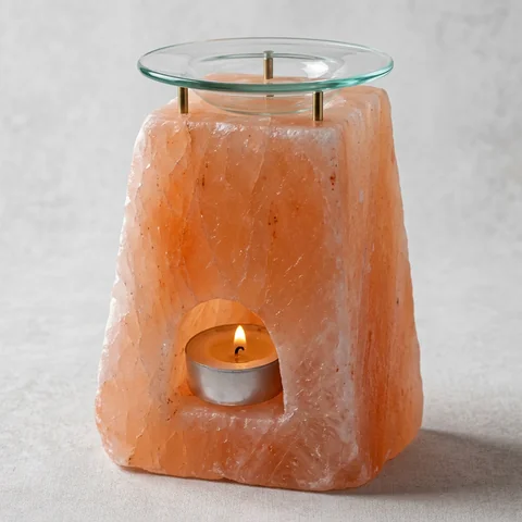 Glass Burner Cube Candle (Style 1)