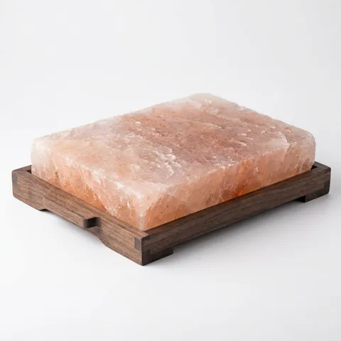 Salt Tile with Wood Holder (Style 1), view 2