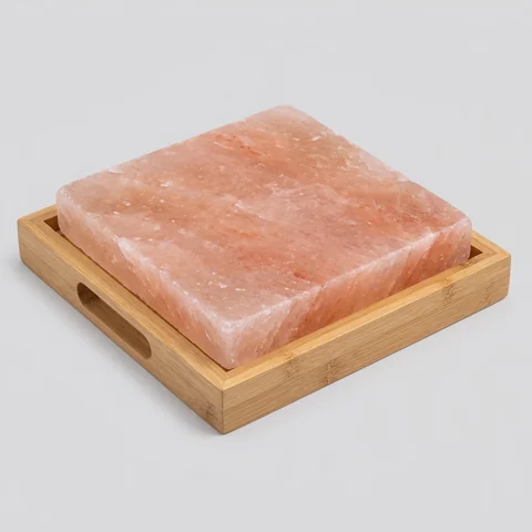 Salt Tile with Wood Holder (Style 3)