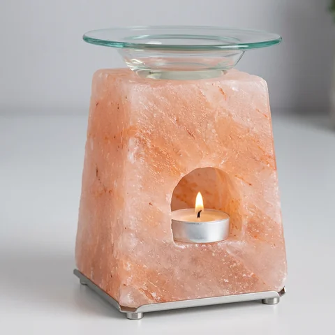 Glass Burner Cube Candle (Style 2)