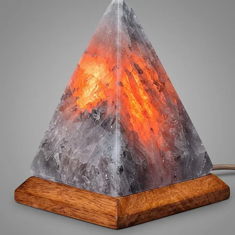 Pyramid Salt Lamp